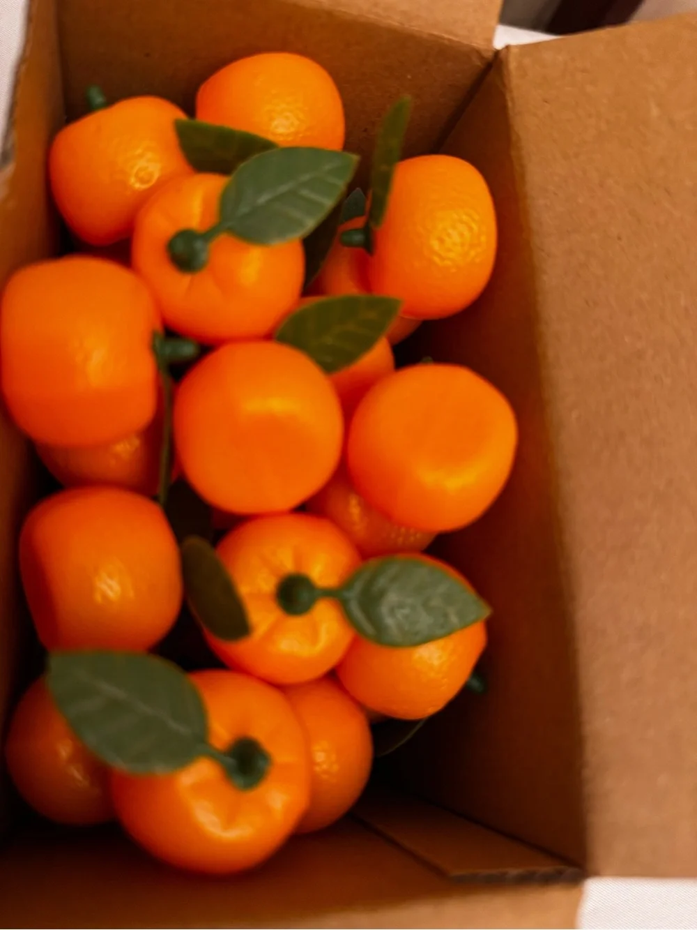 Decorative Artificial Mini Orange Fruit Accents - Bright Orange
